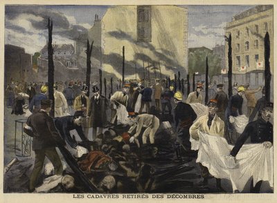 Fire at the Bazar de la Charite, Paris, 1897 by French School