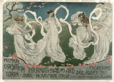 First International Modern Decorative Art Exhibition in Turin, April-November 1902 by French School