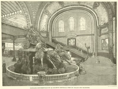 Monumental Fountain of the Central Gallery, Near the Palace of Machines by French School