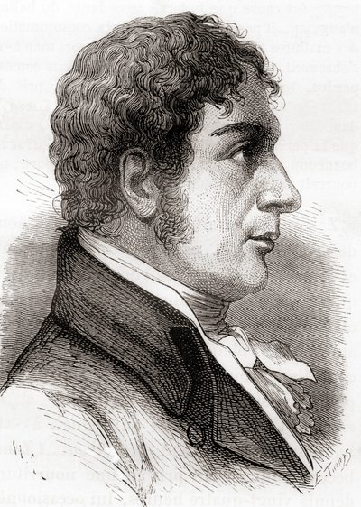 Francesco Zambeccari, from Les Merveilles de la Science, c.1870 by French School