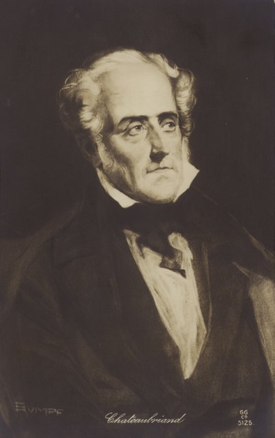 Francois-Rene de Chateaubriand, French writer, politician and historian by French School