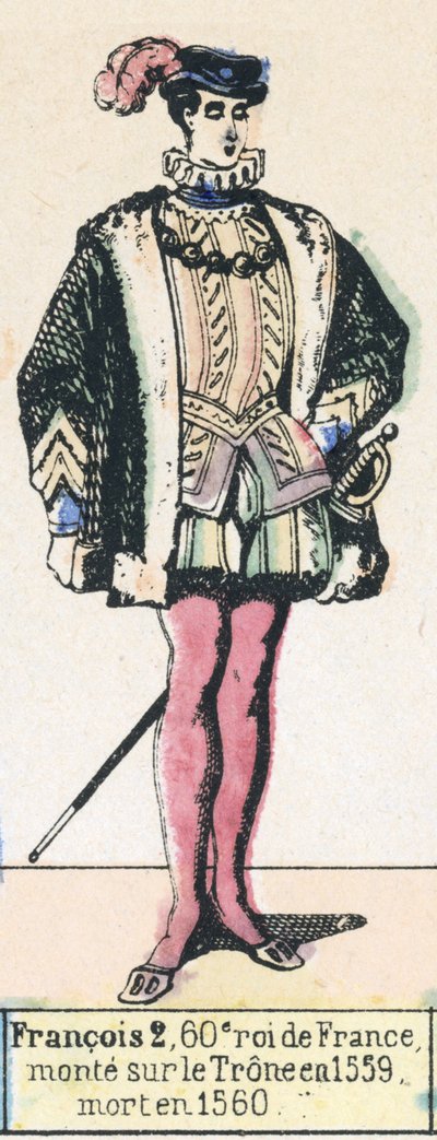 Francis II, 60th King of France, ascended the throne in 1559, died in 1560 by French School