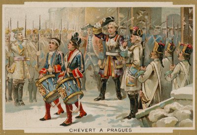Francois de Chevert at the Siege of Prague, 1741 by French School