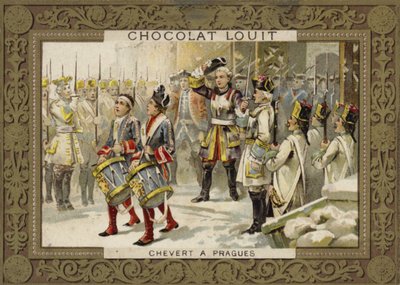 Francois de Chevert at the Siege of Prague, 1741 by French School