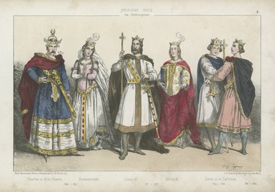 Frankish Kings and Queens of the Carolingian Dynasty by French School