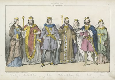 Frankish Kings and Queens of the Carolingian Dynasty by French School