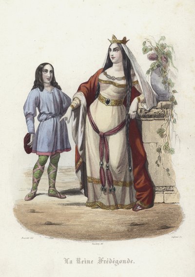 Fredegund, Queen Consort of Chilperic I, Frankish King of Neustria by French School
