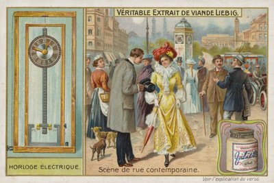 French Meat Extract (Bouillon), Typical Road Scene by French School