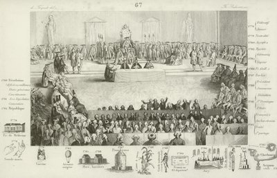 French National Assembly during the reign of Louis XVI by French School
