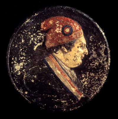 French Revolution: Portrait of Louis XVI with Phrygian hat by French School
