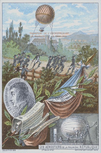 French balloonists of the First Republic by French School