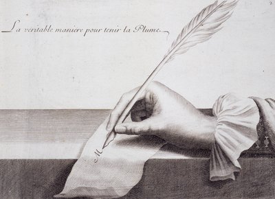 French calligraphy: 