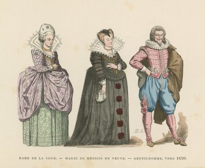 French costume, early 17th Century by French School