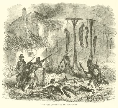 French cruelties in Portugal by French School
