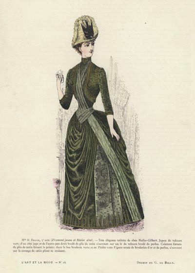 French fashion plate by French School