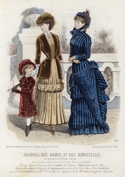 French fashion plate, late 19th century by French School