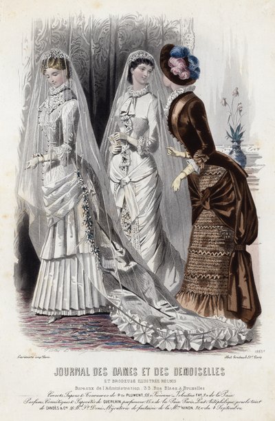 French fashion plate, late 19th century by French School