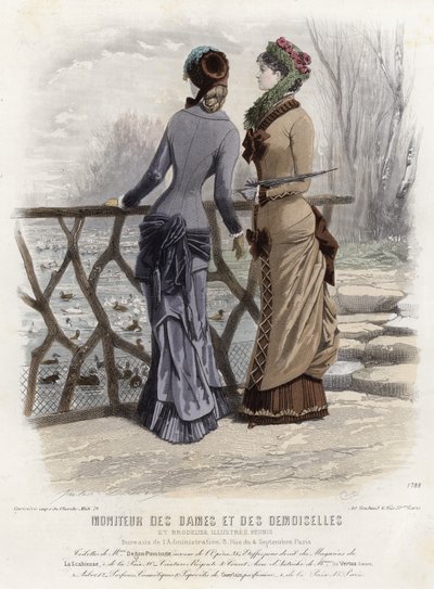 French fashion plate, late 19th century by French School