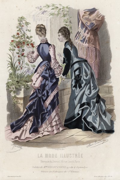 French Fashion Plate, Late 19th Century by French School