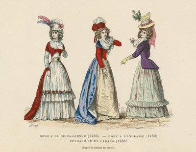 French fashions, late 18th Century by French School