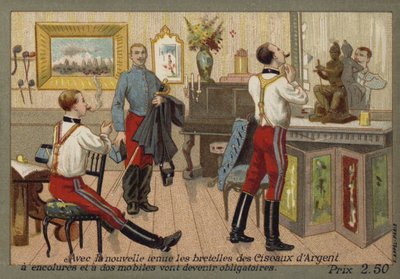 French soldiers wearing braces by French School