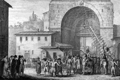 French troops entering Florence in 1799 by French School