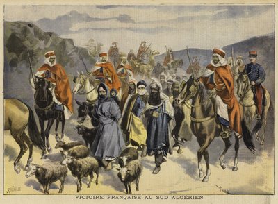 French victory in southern Algeria, 1897 by French School