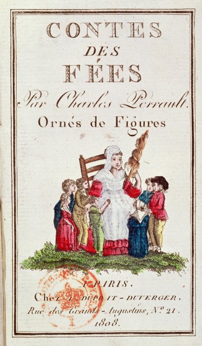 Frontispiece to an illustrated edition of the Contes des Fees by Charles Perrault, 1808 by French School