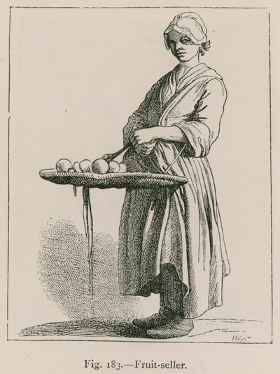 Fruit-Seller by French School