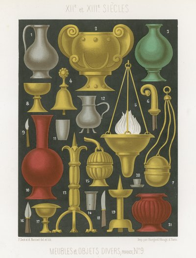 Furniture and Various Objects of the 12th and 13th Centuries by French School