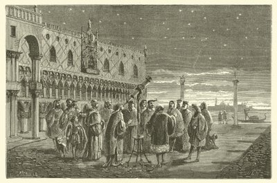 Galileo shows the satellites of Jupiter to the Senators of Venice by French School