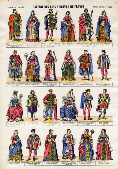 Gallery of Kings and Queens of France from Philip V to Queen Eleonore. by French School