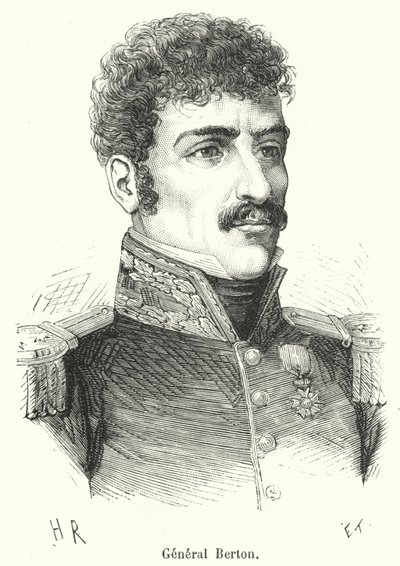 General Berton (engraving) by French School