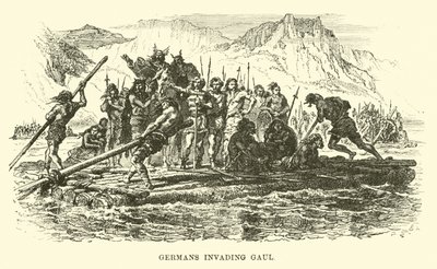 Germans Invading Gaul by French School