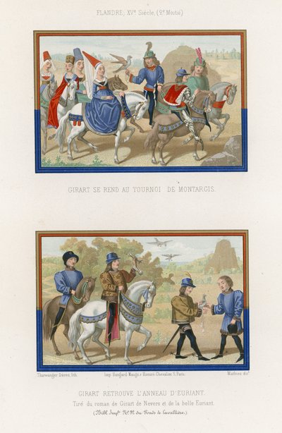 Girart goes to the tournament in Montarcis and Girart finds Euriant