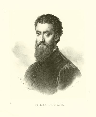 Giulio Romano, also known as Giulio Pippi, Portrait by French School