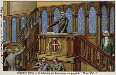 Gladstone Defending His Policy for Irish Home Rule in the House of Commons by French School