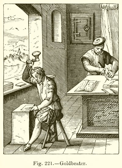 Goldbeater by French School