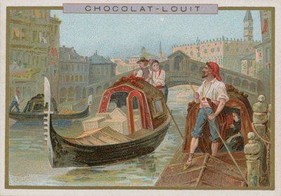 Gondola, Venice by French School