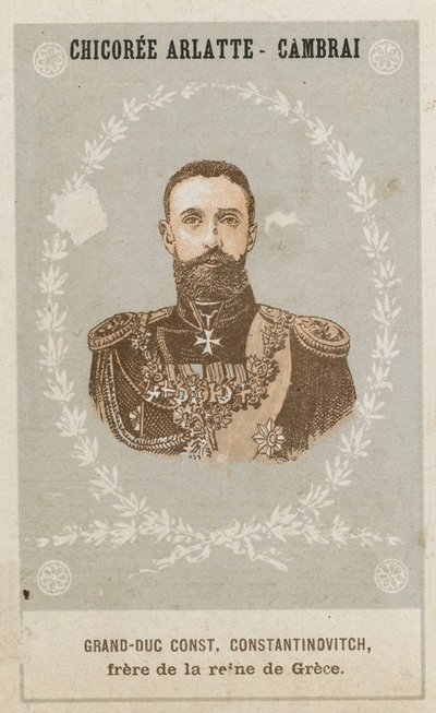 Grand Duke Constantine Constantinovich, Brother of the Queen of Greece by French School