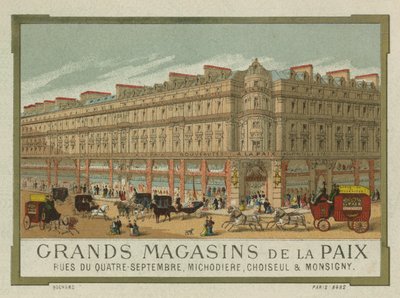 Grands Magasins de la Paix, Paris by French School