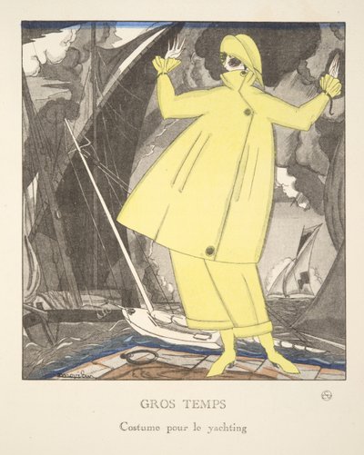 Rough Weather, from a Collection of Fashion Plates by French School
