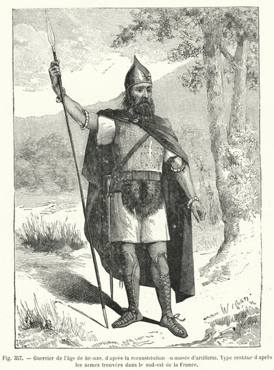 Warrior of the Bronze Age, after the Reconstruction of the Artillery Museum by French School