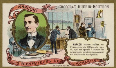 Guglielmo Marconi, Italian inventor and radio pioneer by French School