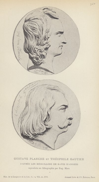 Gustave Planche and Theophile Gautier by French School