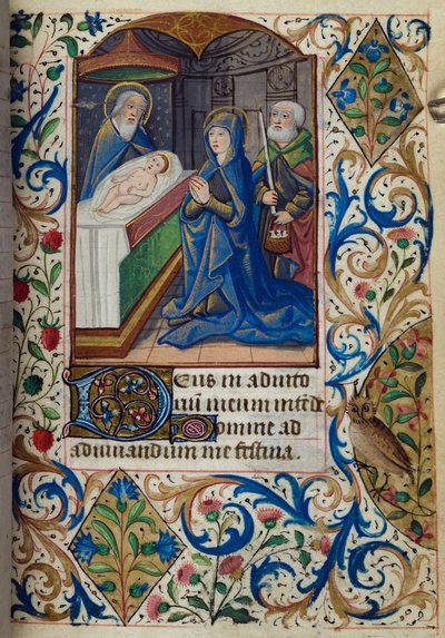 Presentation in the Temple, from Book of Hours, Use of Paris, mid-15th century (H/L-3-3 fol. 70r) by French School