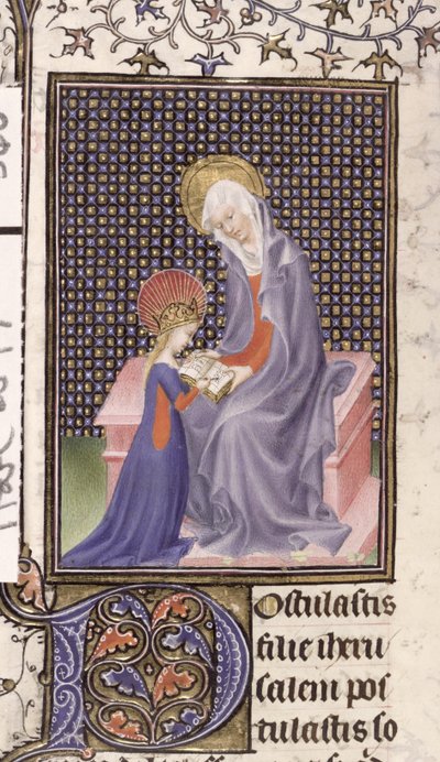 St. Anne Tutoring the Virgin by French School
