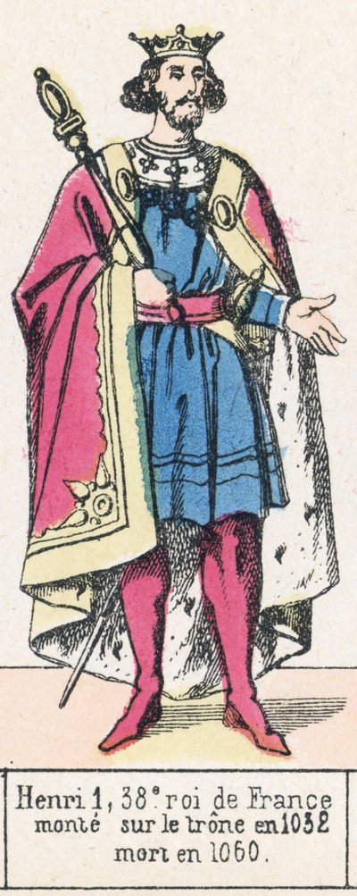 Henry I, 38th King of France, ascended the throne in 1032, died in 1060 by French School