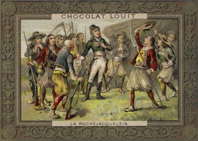 Henri de la Rochejacquelein addressing his soldiers, Vendee Revolt, French Revolution by French School