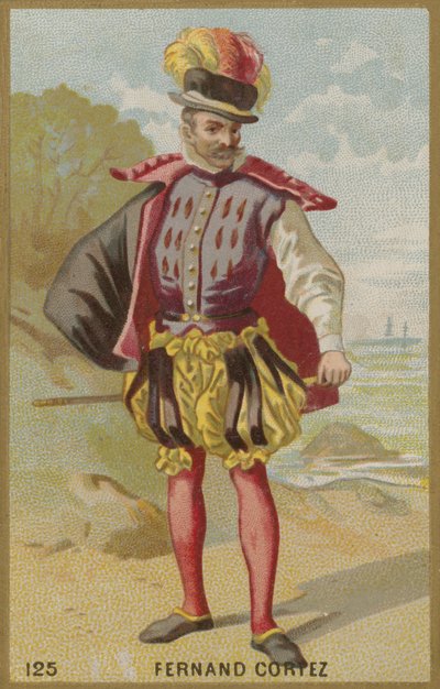 Hernan Cortes by French School